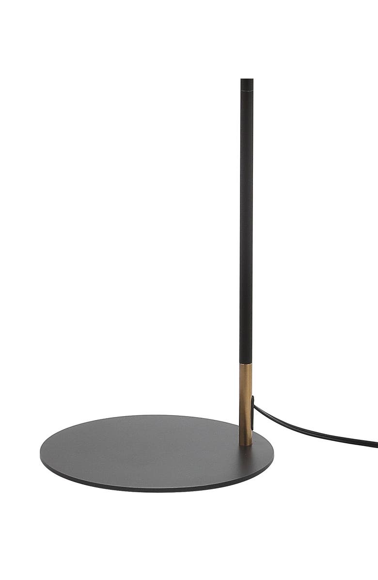 JONATHAN Y Eugenio 58.5" Metal LED Floor Lamp, Black/Brass Gold, Alternate, color, Black/Brass Gold