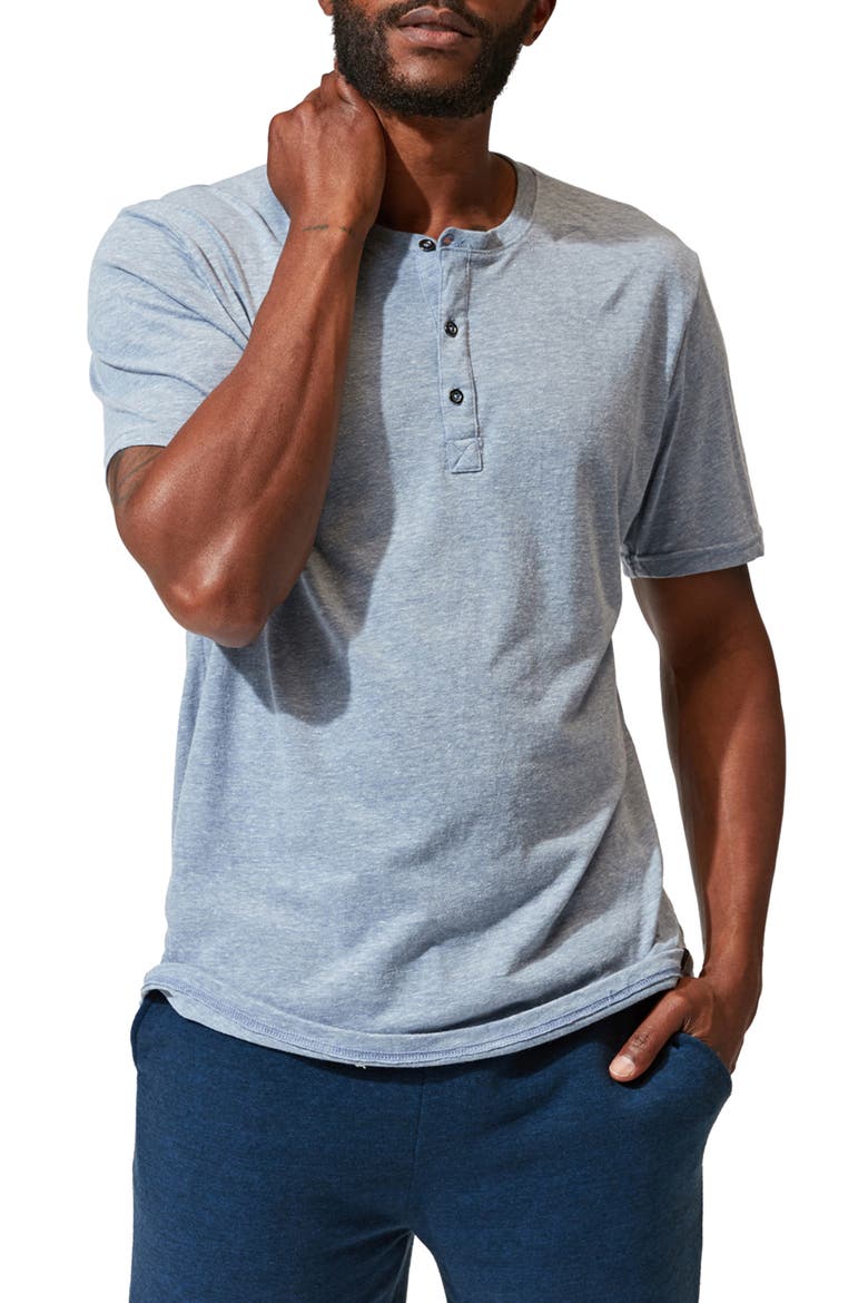 Men's Slub Henley, Main, color, CHINA BLUE