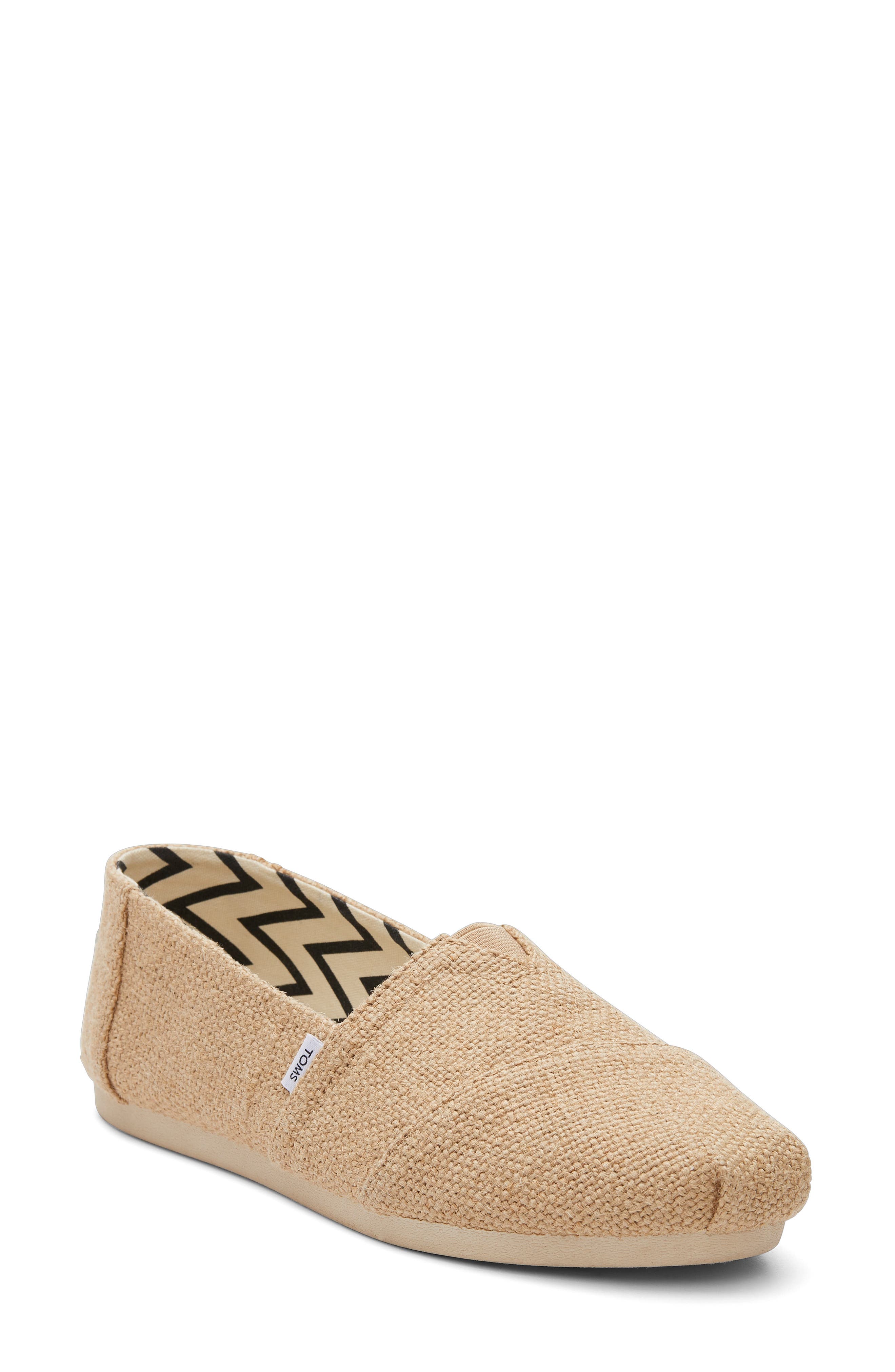 TOMS Classic Alpargata Slip-On, Main, color, Natural