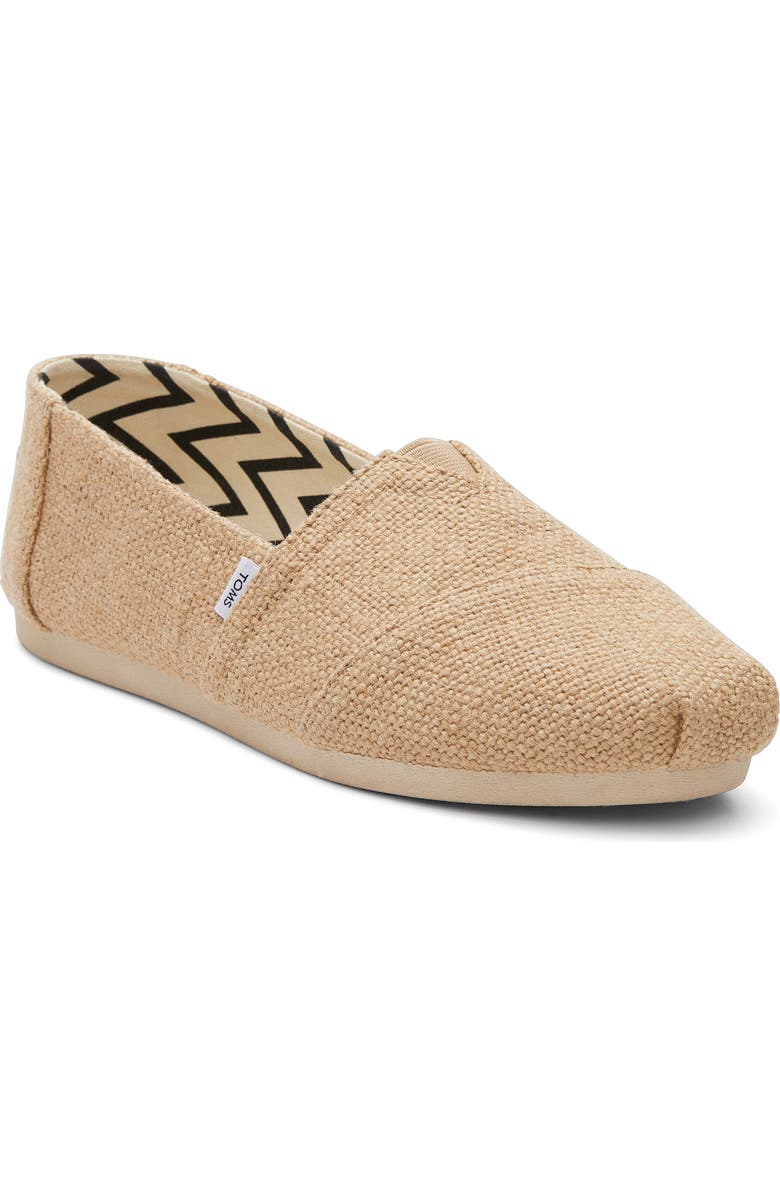 TOMS Classic Alpargata Slip-On, Main, color, Natural