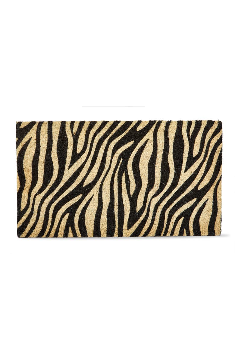 tag Zebra Non-Slip Coir Mat Multi Coir Everyday, Main, color, Black