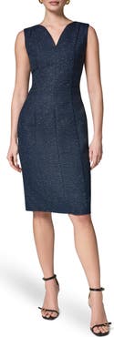 Donna Karan New York Slub Tweed Sheath Dress