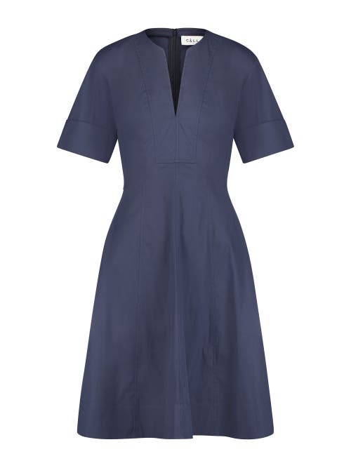 Callas Milano Sora Flared Dress In Blue