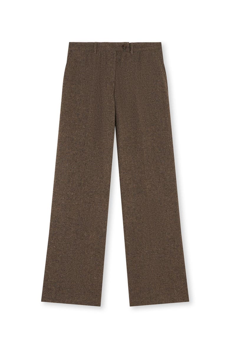 Low Waist Wool Pants, Main, color, Ecru