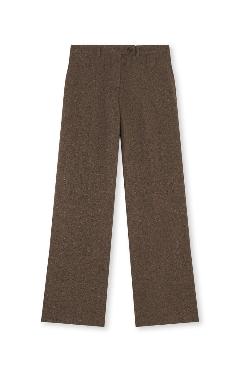 Fortela Low Waist Wool Pants, Main, color, Ecru