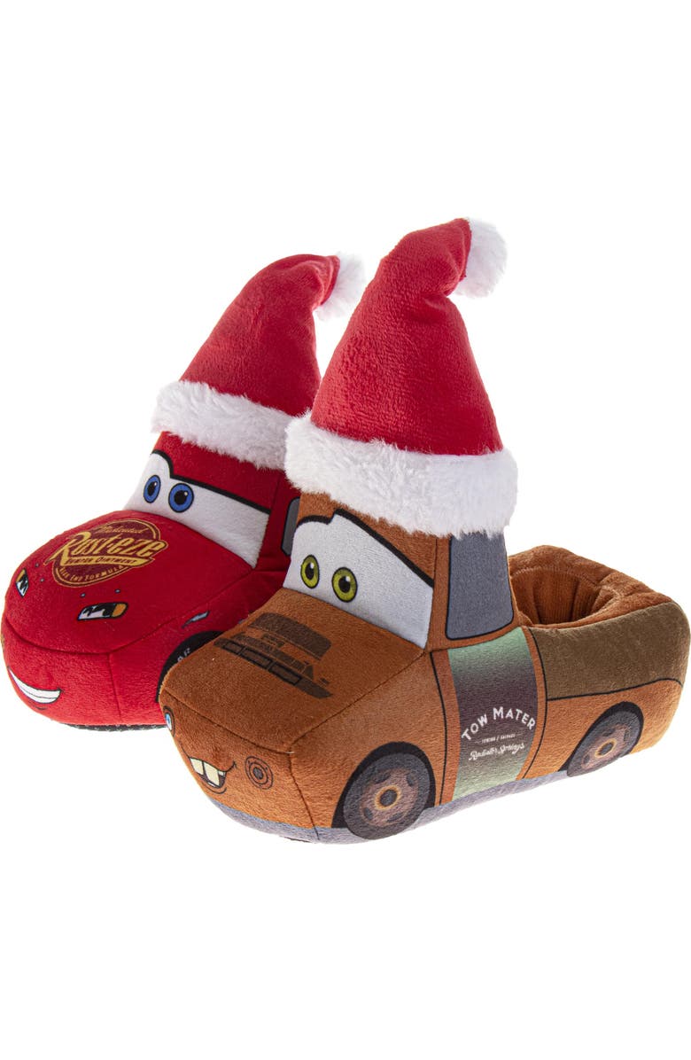 Disney Car Slipper Toddler Little Kid, Main, color, Red