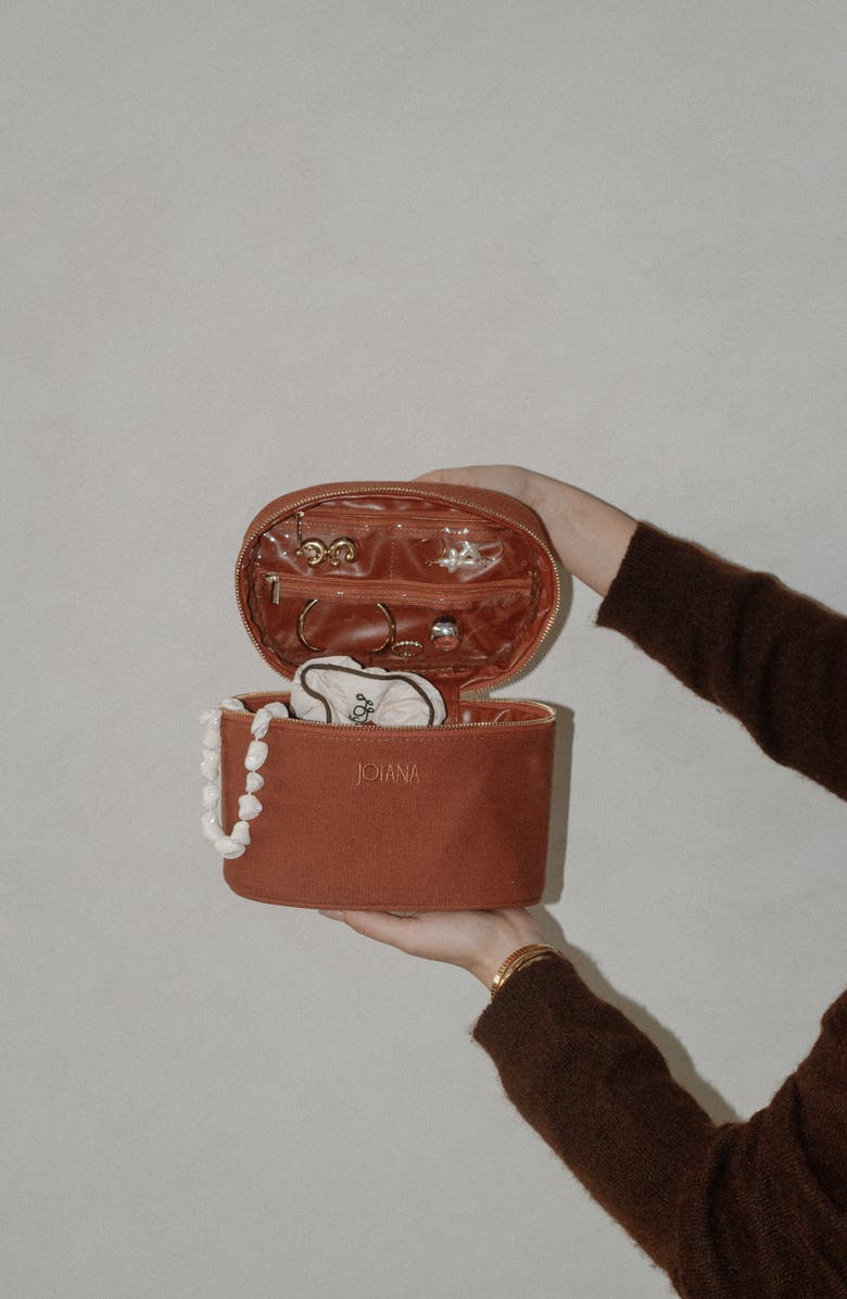 Joiana Jewelry Jewelry and Cosmetic Vanity Case, Alternate, color, Brown