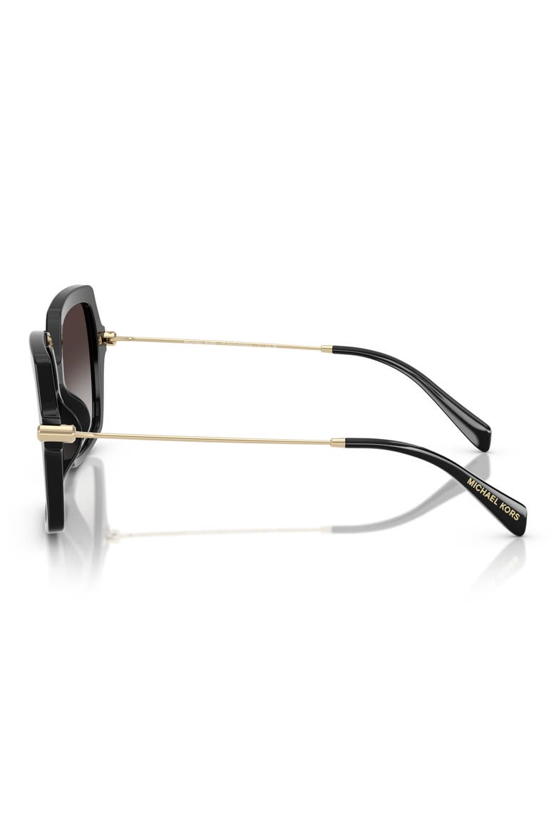 Quogue 57mm Square Sunglasses, Alternate, color, BLACK / DARK GREY GRADIENT