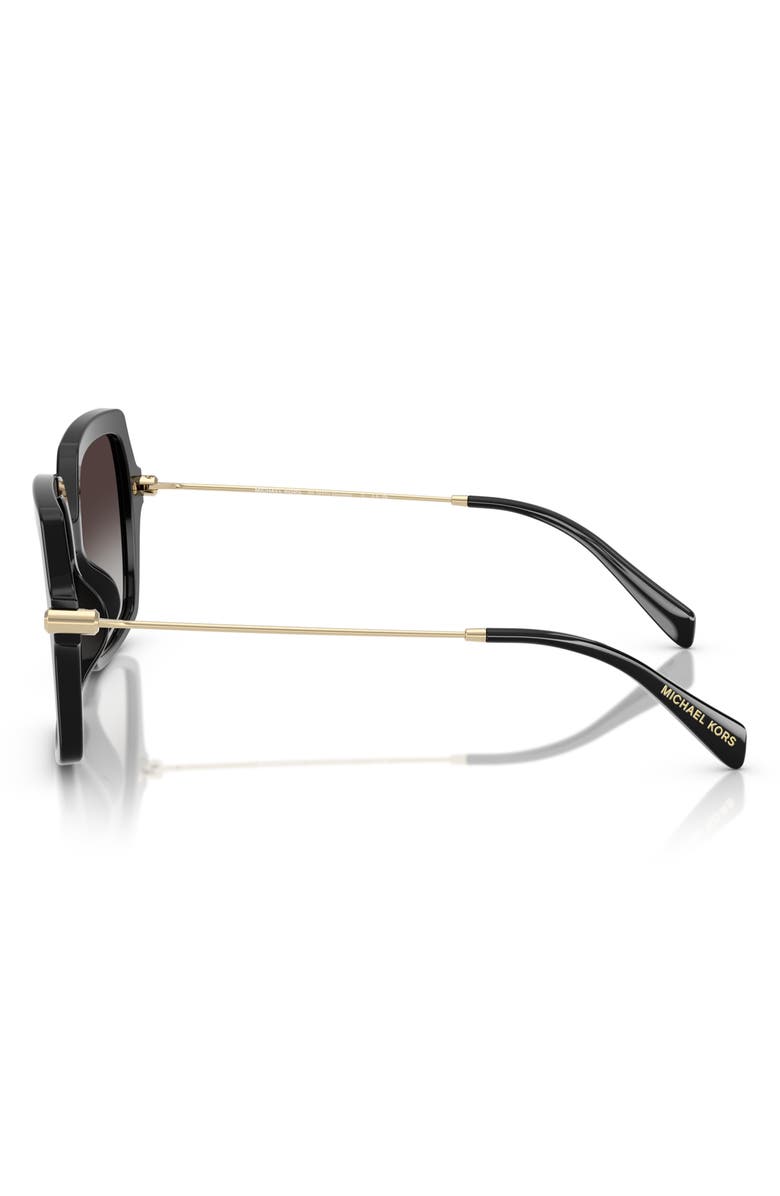 Michael Kors 55mm Square Sunglasses, Alternate, color, Black / Dark Grey Gradient
