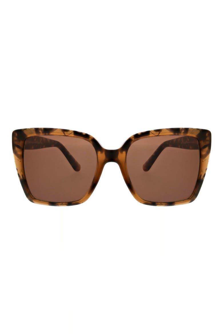 52mm Butterfly Sunglasses, Main, color, TAUPE DEMI