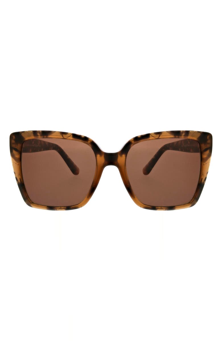 Oscar de la Renta 52mm Butterfly Sunglasses, Main, color, Taupe Demi