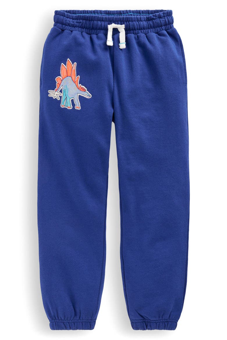 Kids' Dino Appliqué Cotton Joggers, Main, color, NAVY DINO