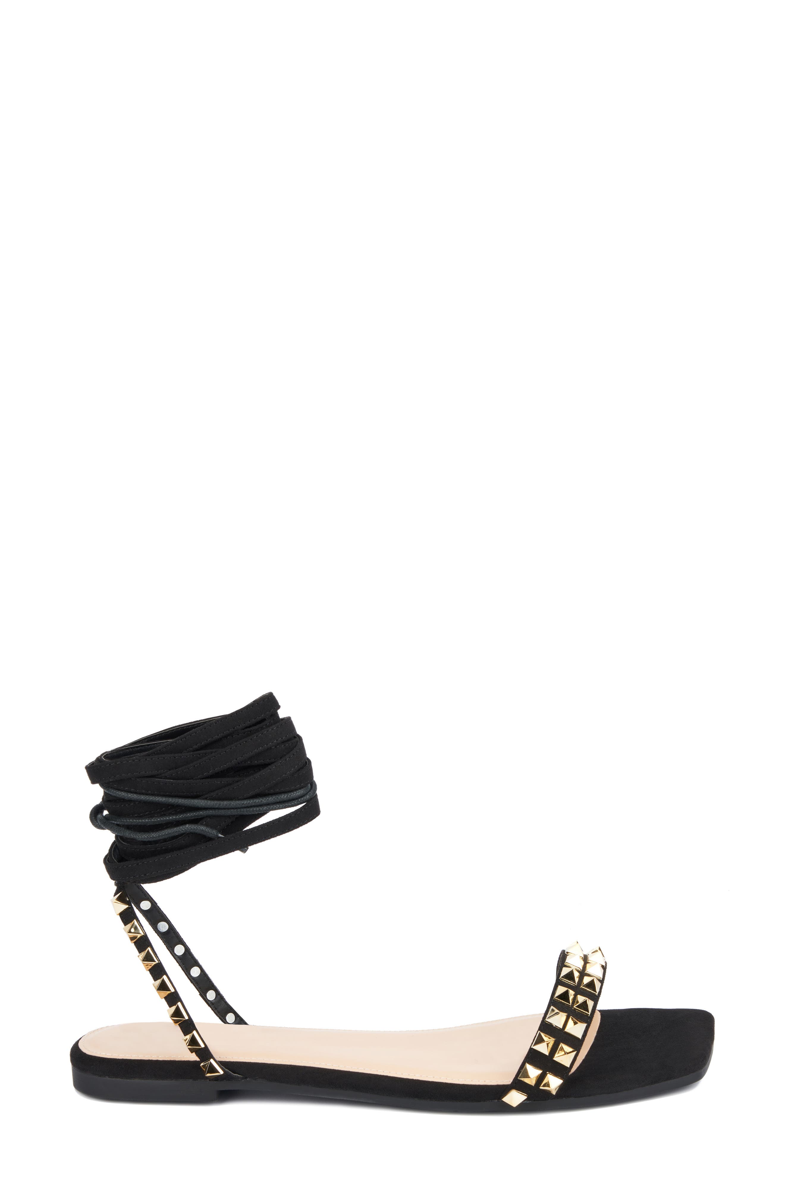 Fashion to Figure Zena Stud Sandal - Wide Width, Alternate, color, 