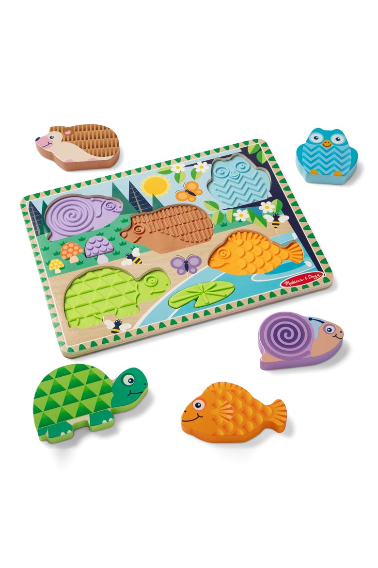 Touch & Feel Forest Friends Puzzle, Alternate, color, MULTI