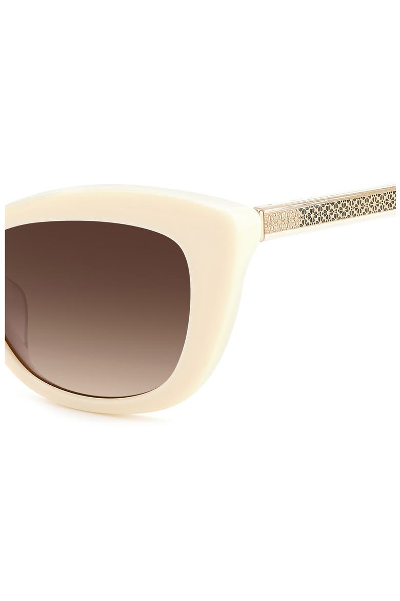 merida 54mm cat eye sunglasses, Alternate, color, BEIGE / BROWN GRADIENT
