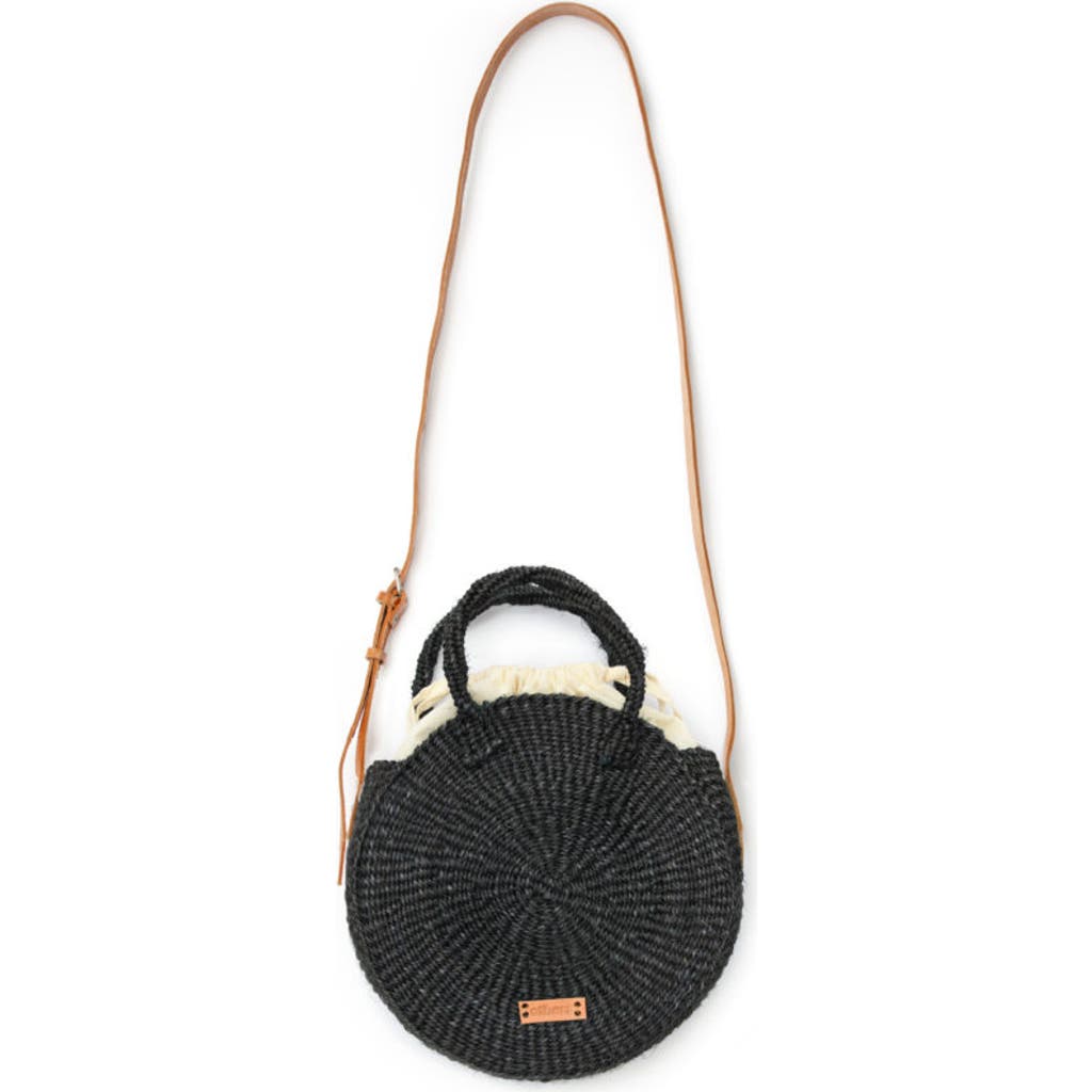 Other’s Trade For Hope Others Trade For Hope Others Sisal Round Bag Black In Black