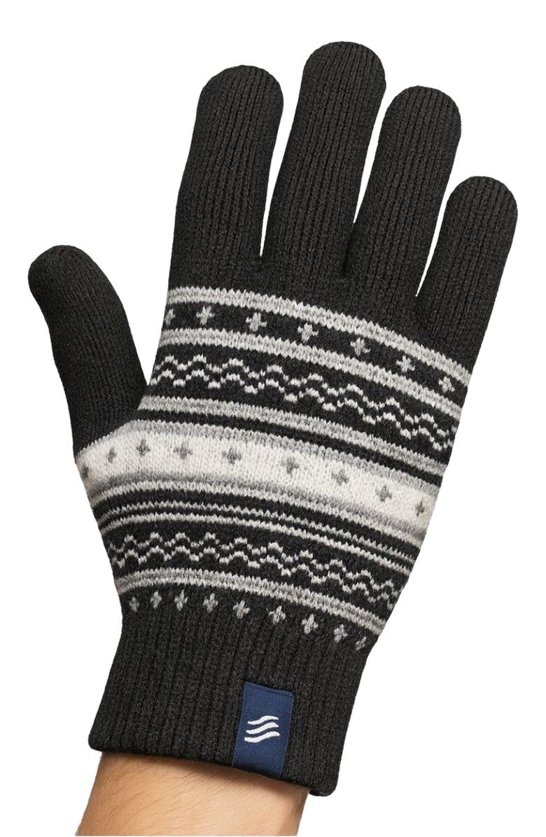 United By Blue The Extreme Weather 2-pack waterproof plush lined mitten and knit glove 2-pack, Alternate, color, Black