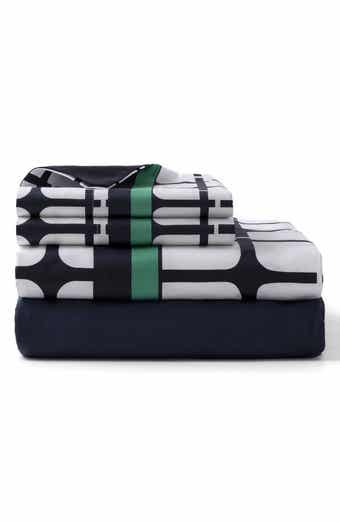 Brooks Brothers Broken Square 300 Thread Count Sheet Set