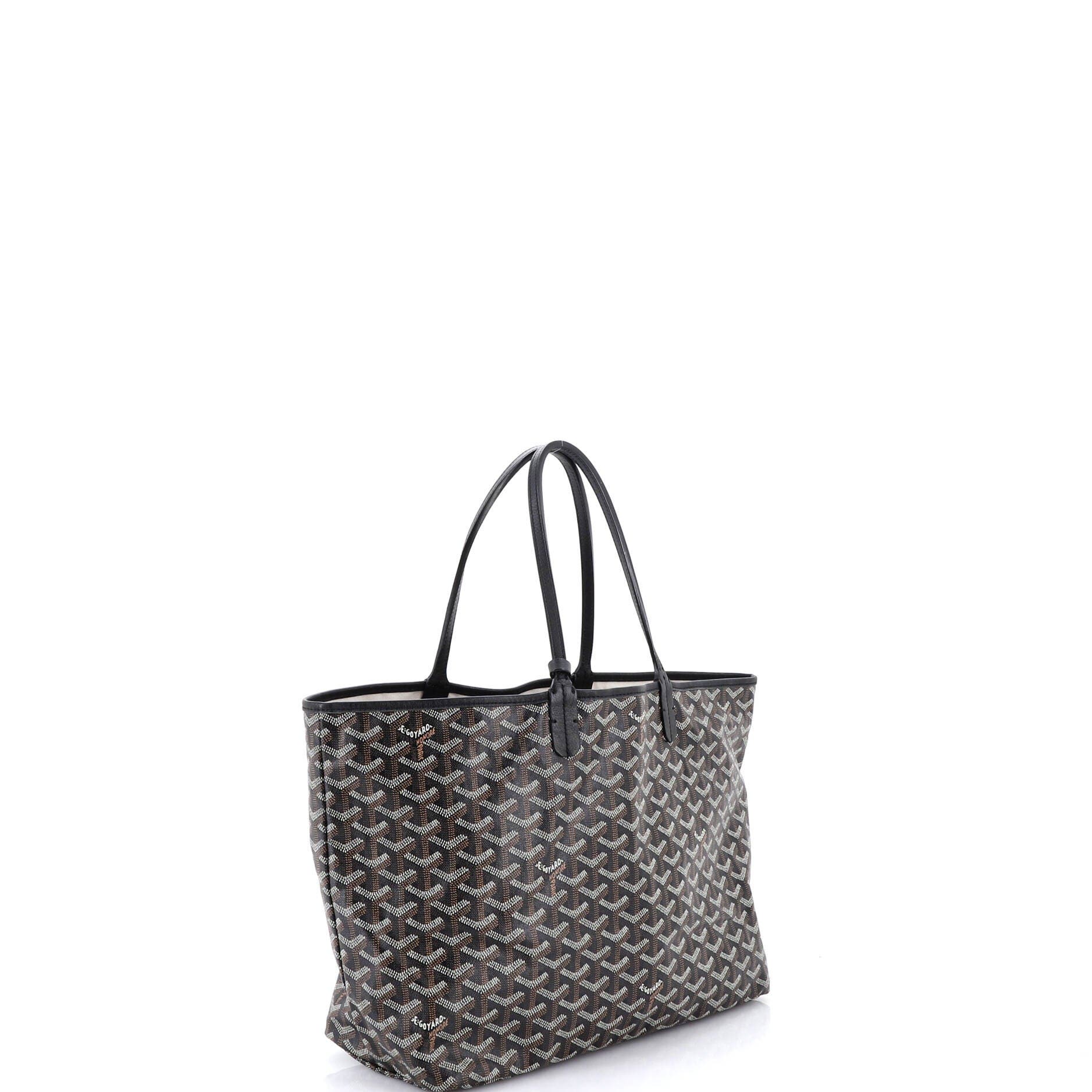 Pre-Owned Goyard Saint Louis Tote Coated Canvas PM, Alternate, color, Black