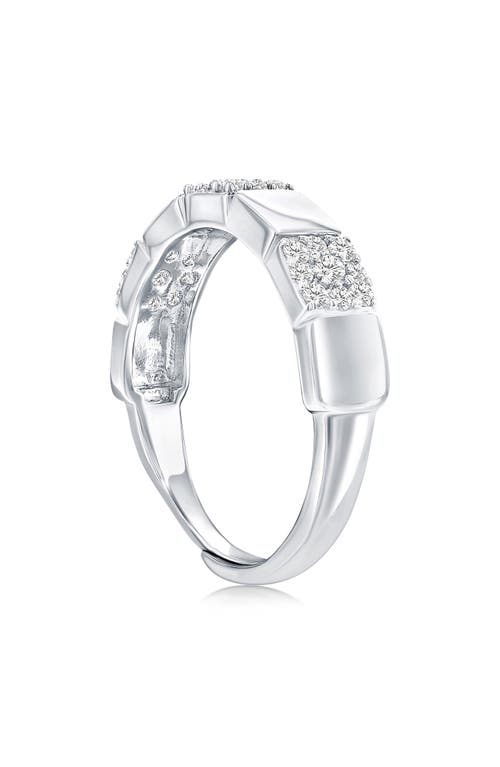 Shop Simona Pavé Cubic Zirconia Square Adjustable Ring