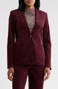 DKNY Stretch Corduroy One Button Blazer