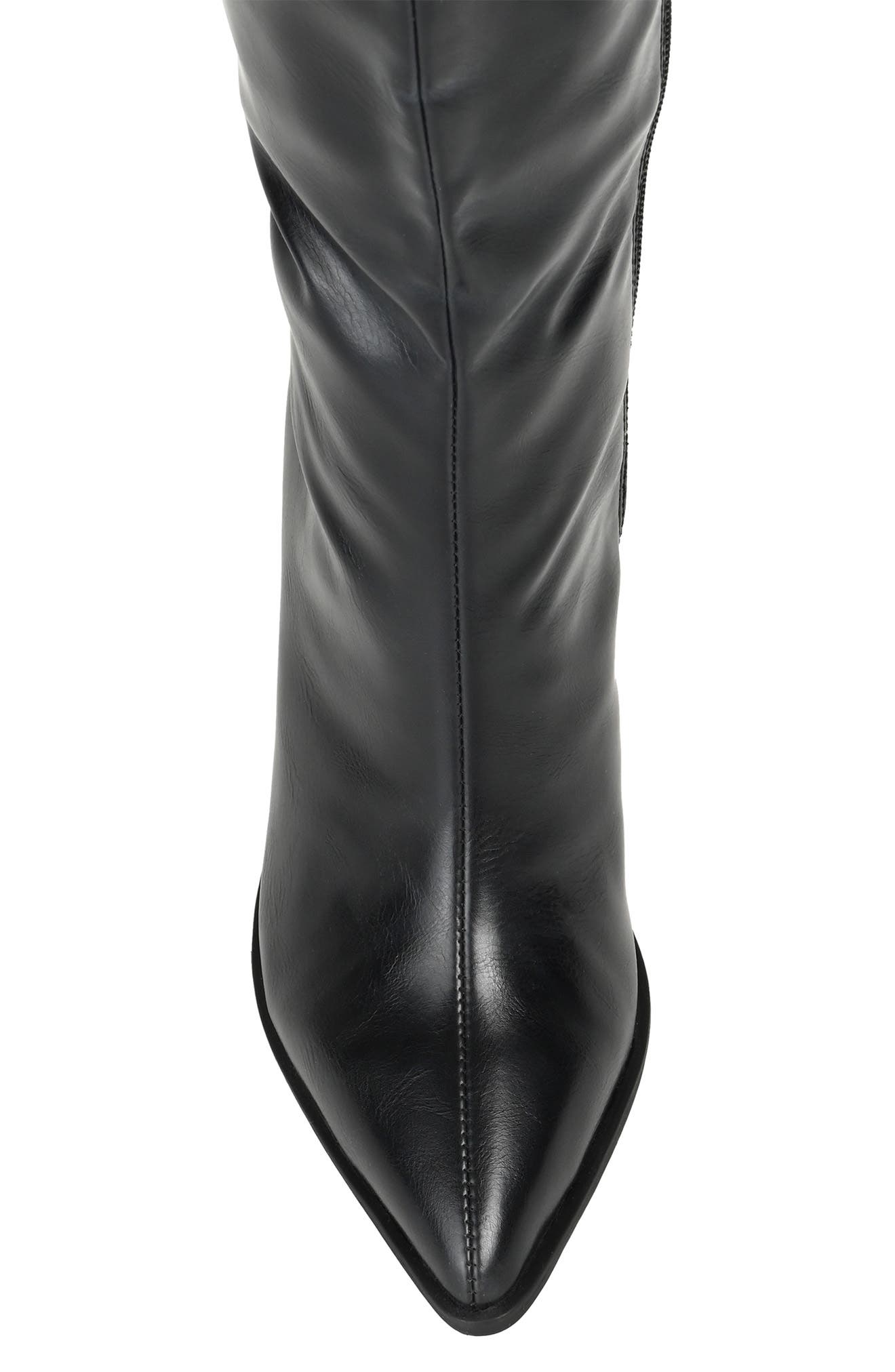 Journee Collection Daria Vegan Leather Block Heel Boot, Alternate, color, 