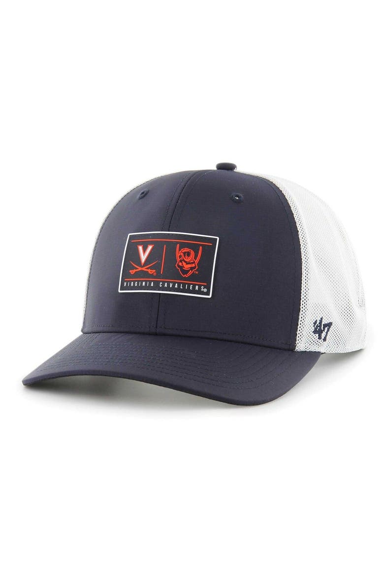 Men's '47 Navy Virginia Cavaliers Bonita Brrr Hitch Adjustable Hat, Main, color, Navy