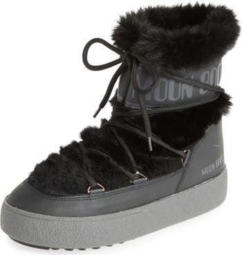 Moon Boot® LTrack Faux Fur Water Repellent Boot (Women) | Nordstrom