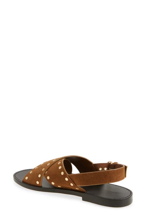 Madewell The Tuley Crossover Sandal In Dried Acorn