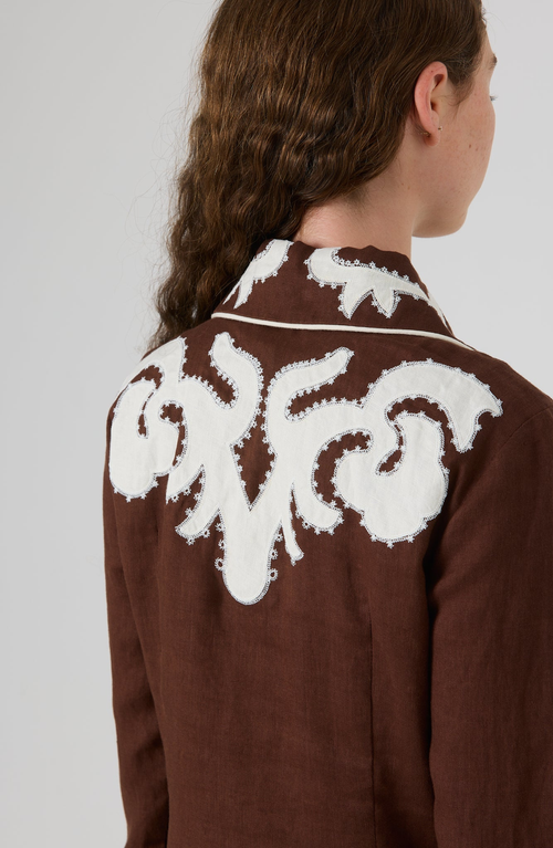 By Tess Collection Wren Dress In Brown