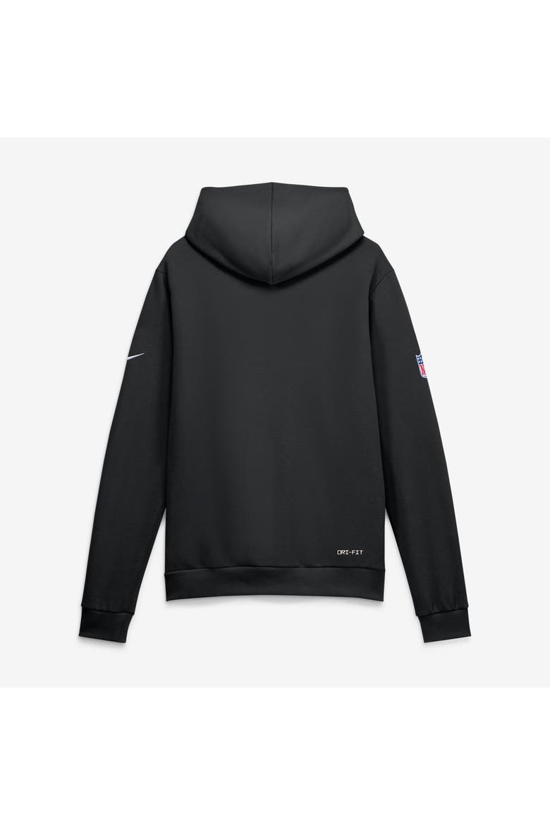 Men's Nike Black Philadelphia Eagles Sideline Standard Issue Top Prospect Dri-FIT Hoodie, Alternate, color, Black