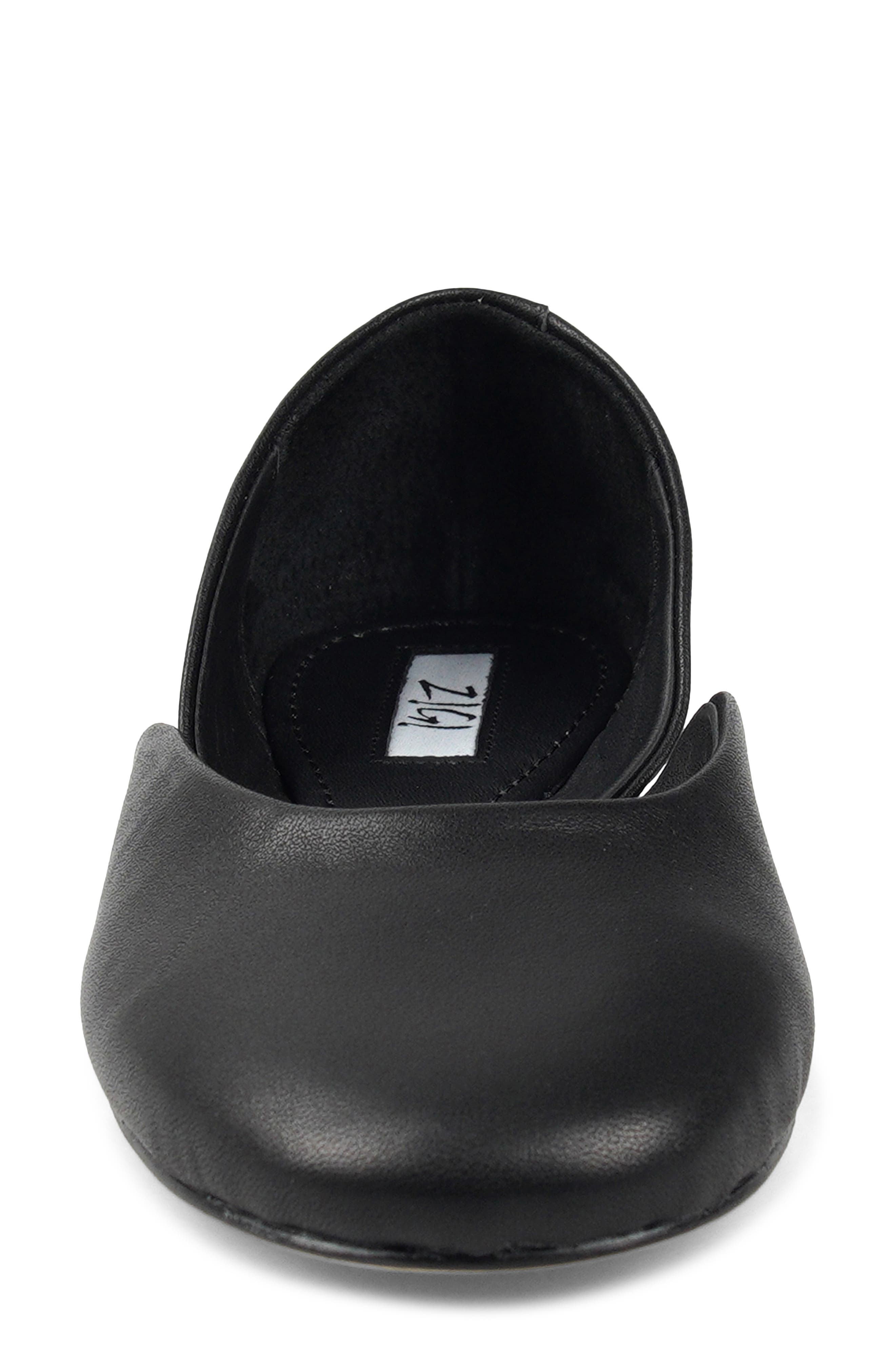 ZIGI Aberdeen d'Orsay Flat, Alternate, color, Black Leather