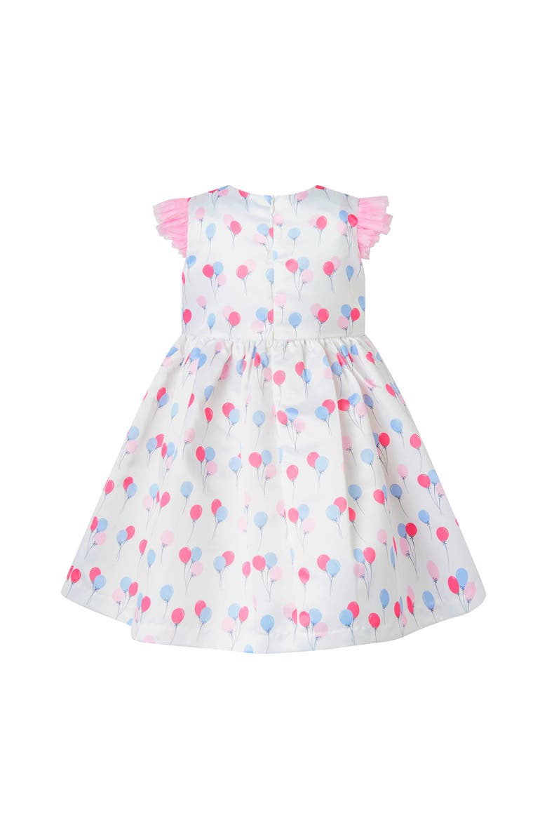 Rachel Riley Balloon Ruffle Front Dress, Alternate, color, Pink