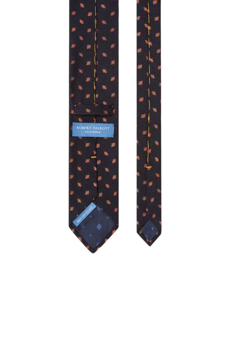 Robert Geo Neat Best of Class Necktie, Alternate, color, Navy