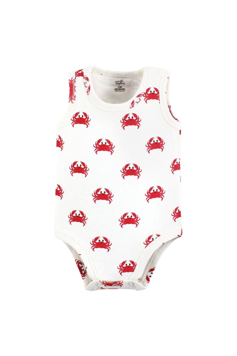 Organic Cotton Sleeveless Bodysuits, Alternate, color, Mystic Sea Creatures