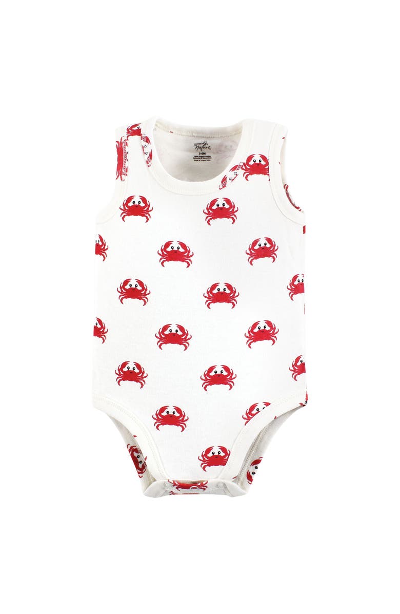 Touched by Nature Organic Cotton Sleeveless Bodysuits, Alternate, color, Mystic Sea Creatures