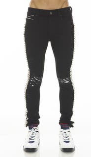Cult of Individuality Punk Studded Super Skinny Jeans
