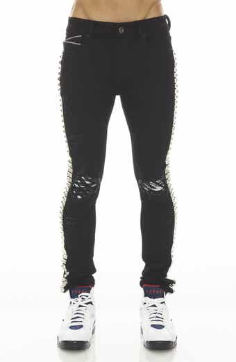 Punk Studded Super Skinny Jeans