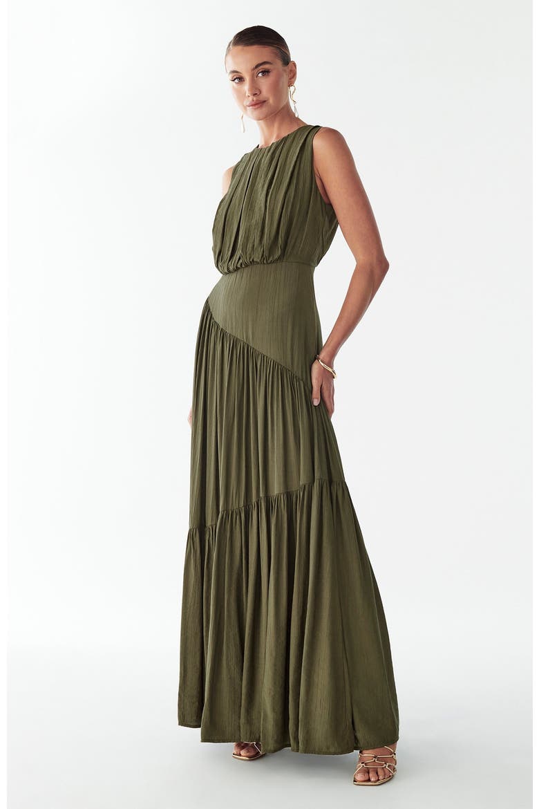 Sally Maxi Dress, Alternate, color, Dark Olive