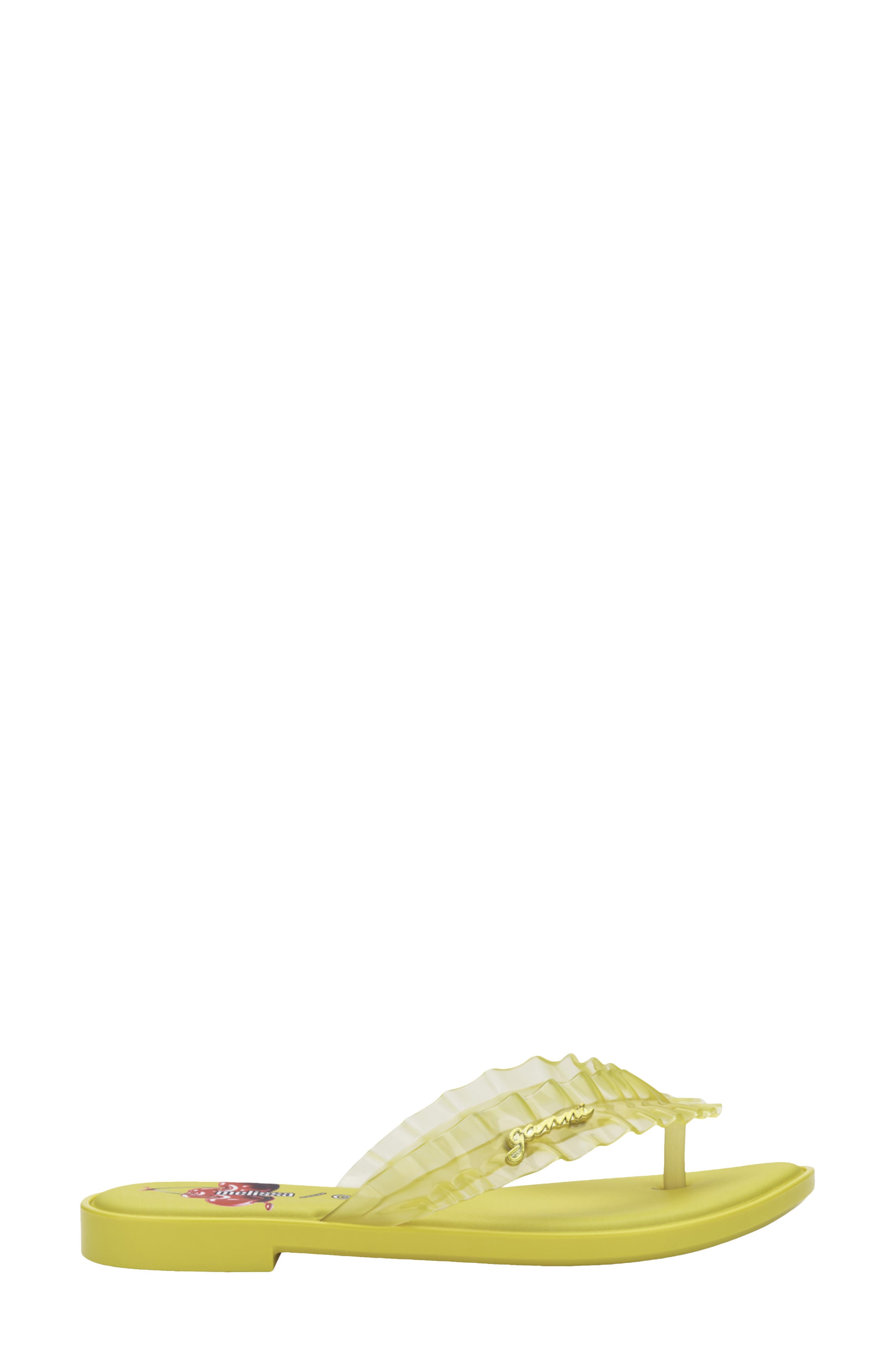 x Ganni Slim Flip Flop, Alternate, color, YELLOW