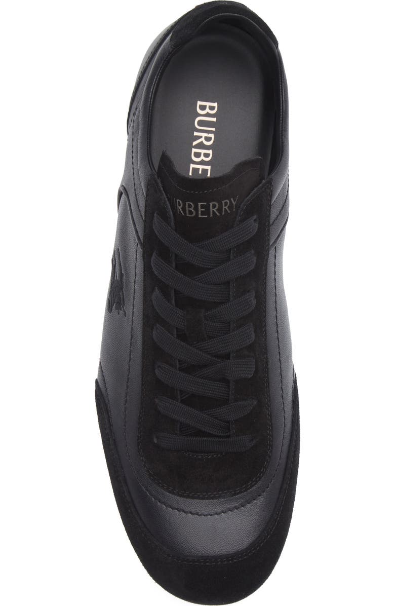 Burberry Equestrian Knight Design Runner Sneaker, Alternate, color, Black