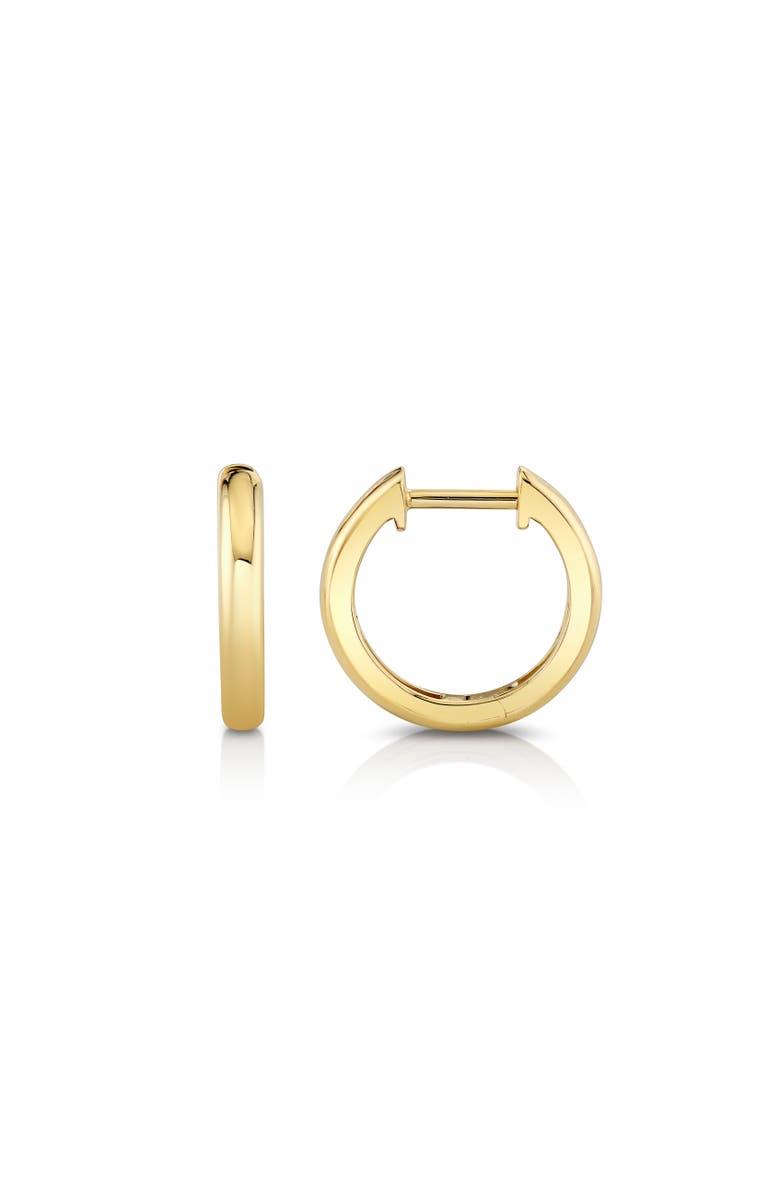 Michael M Orb Thin Huggie Hoop Earring, Alternate, color, Yellow Gold
