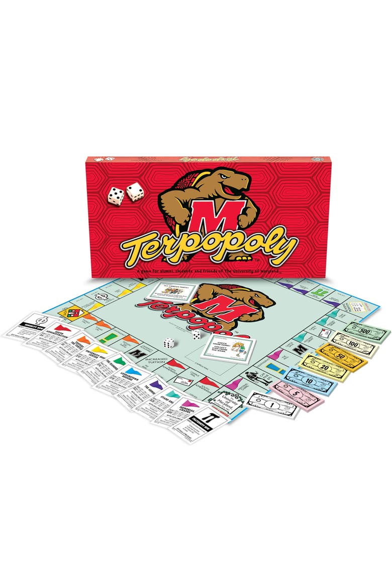 University of Maryland Terpopoly Monopoly Board Game, Alternate, color, Multicolored