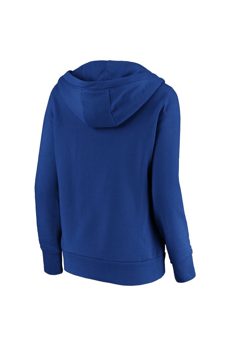Women's Fanatics Branded Royal Kansas City Royals Core Team Crossover V-Neck Pullover Hoodie, Alternate, color, Royal