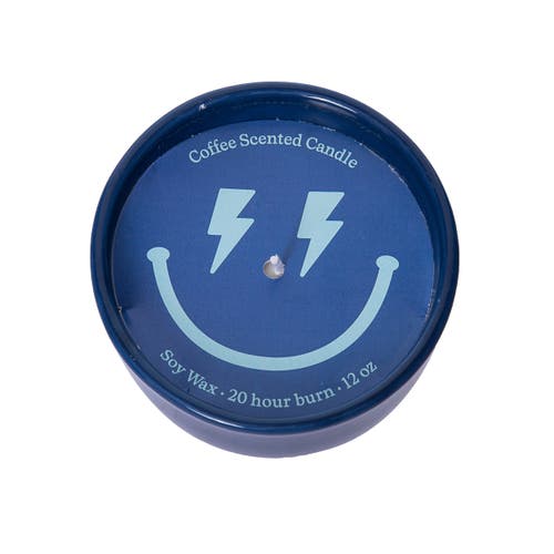 Totalee Gift Electric Smiley Catch All Candle Wax Blue 9 oz Burn Time 20