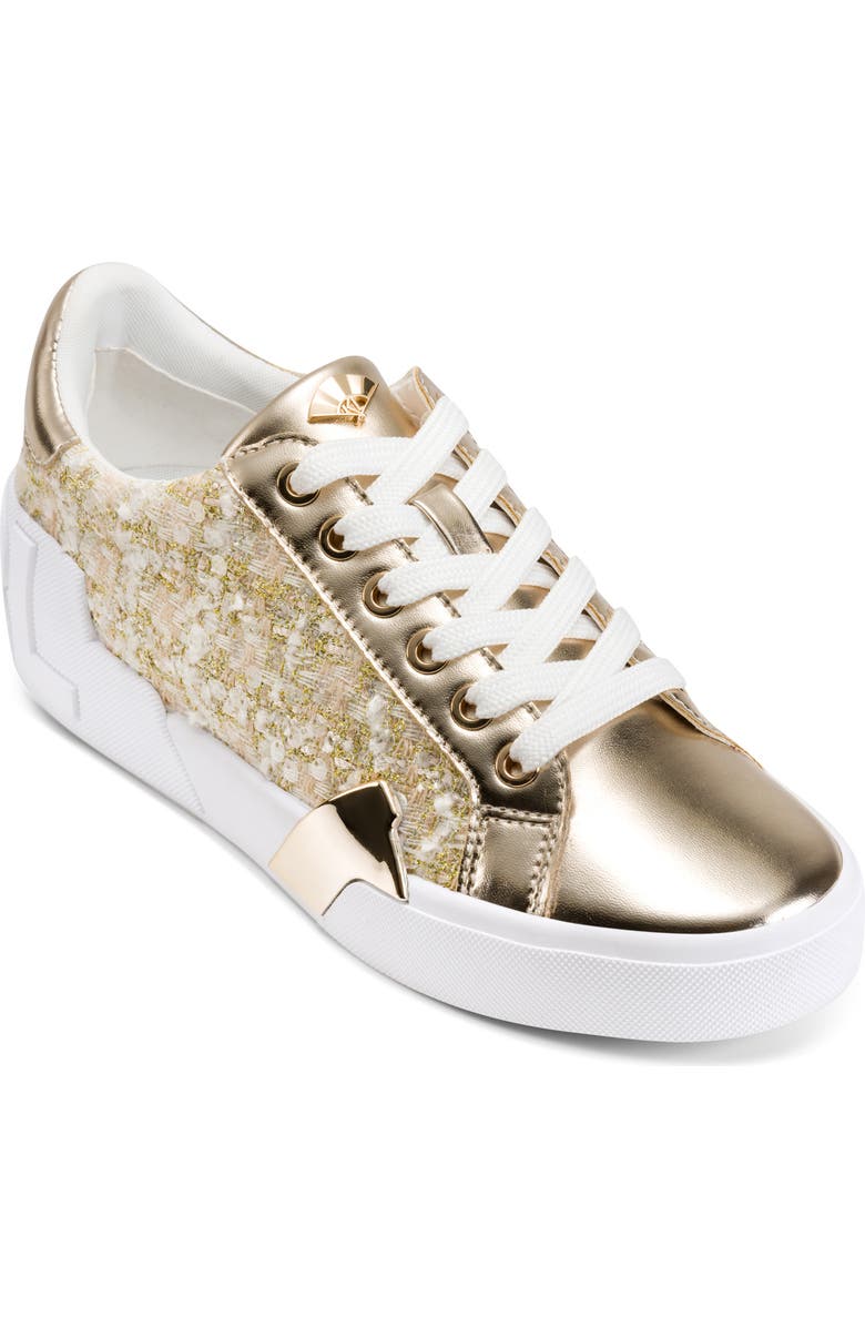 KARL LAGERFELD PARIS Melora Sneaker, Main, color, Cream/ Gold
