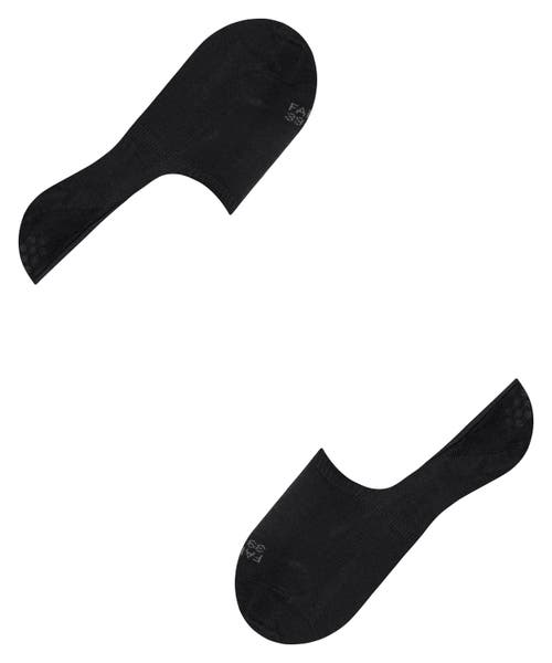 Falke Step Cotton High Cut No Show Socks In Black