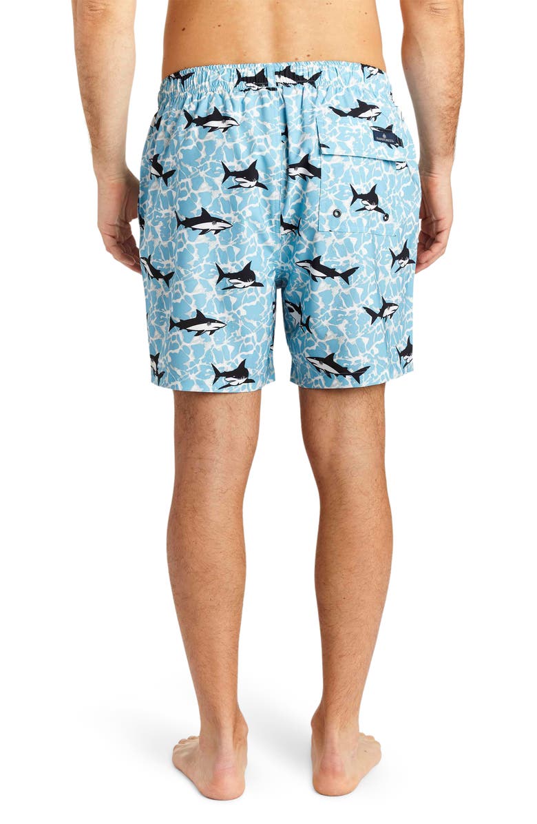 Rainforest Jaws II Swim Shorts, Alternate, color, Sky Blue