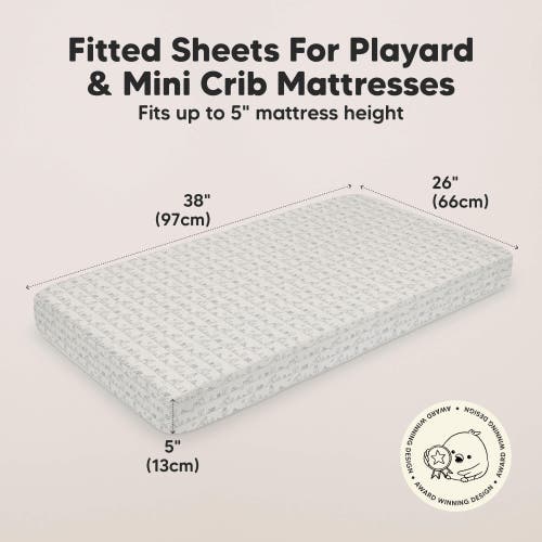 Keababies Soothe Fitted Mini Crib Sheet In Keapixel