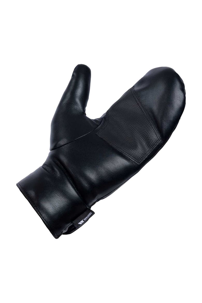 Fabiola Fleece Lined Logo Mittens, Alternate, color, Black